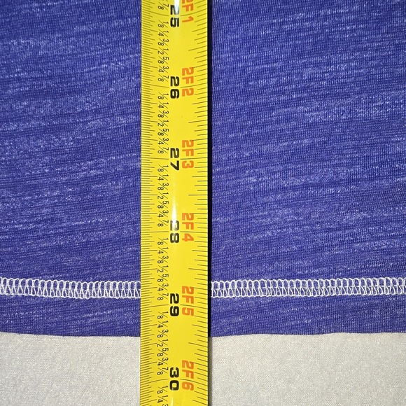 BKE Men's Blue Marled Slub Polo Shirt L Contrast Stitch Casual Preppy Golf - Picture 7 of 7